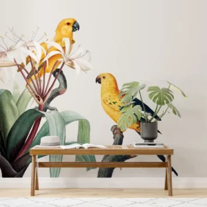Tropical Yellow Parrot Theme