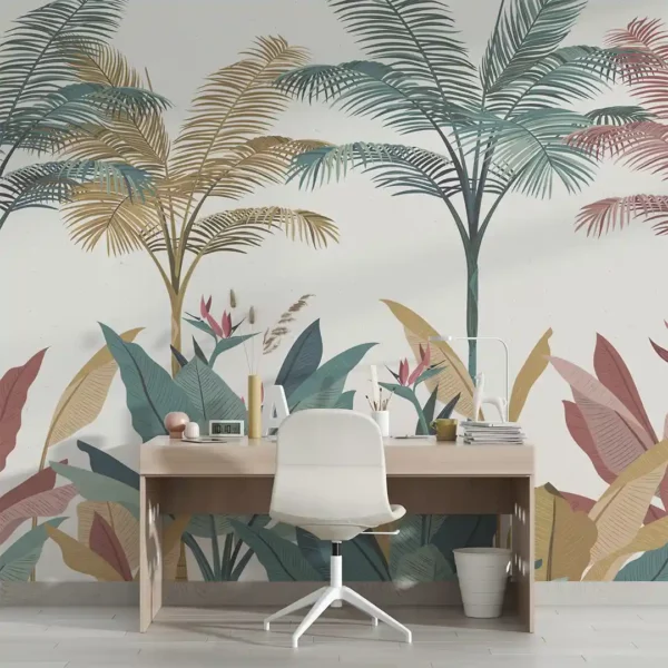 Tropical Leaves & Trees Wallpaper