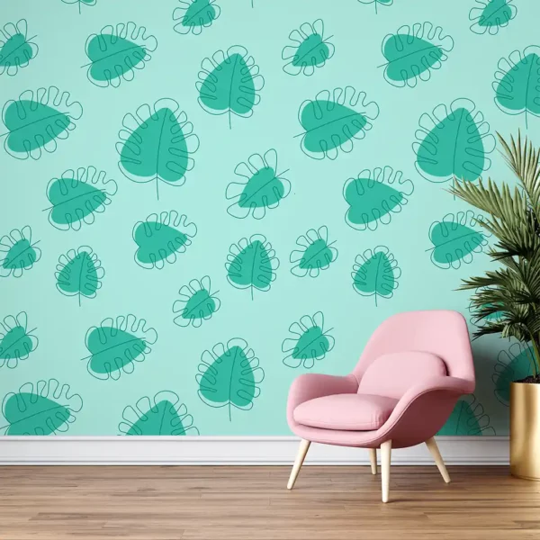 Classic Green Floral Wallpaper